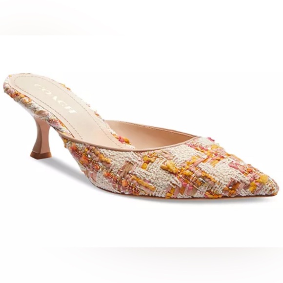Coach Women's Renn Kitten Heel Mules NWOB - Picture 1 of 9